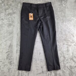 Armando‎ Martillo Pants 10 Black Adjustable Waist Flat Front Crop Slacks NEW